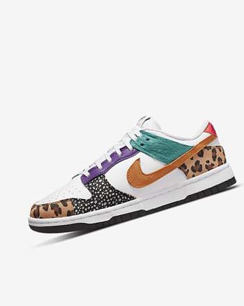 Nike Dunk Low SE Blancos Turquesa Morados Amarillos Oscuro | MX 2303